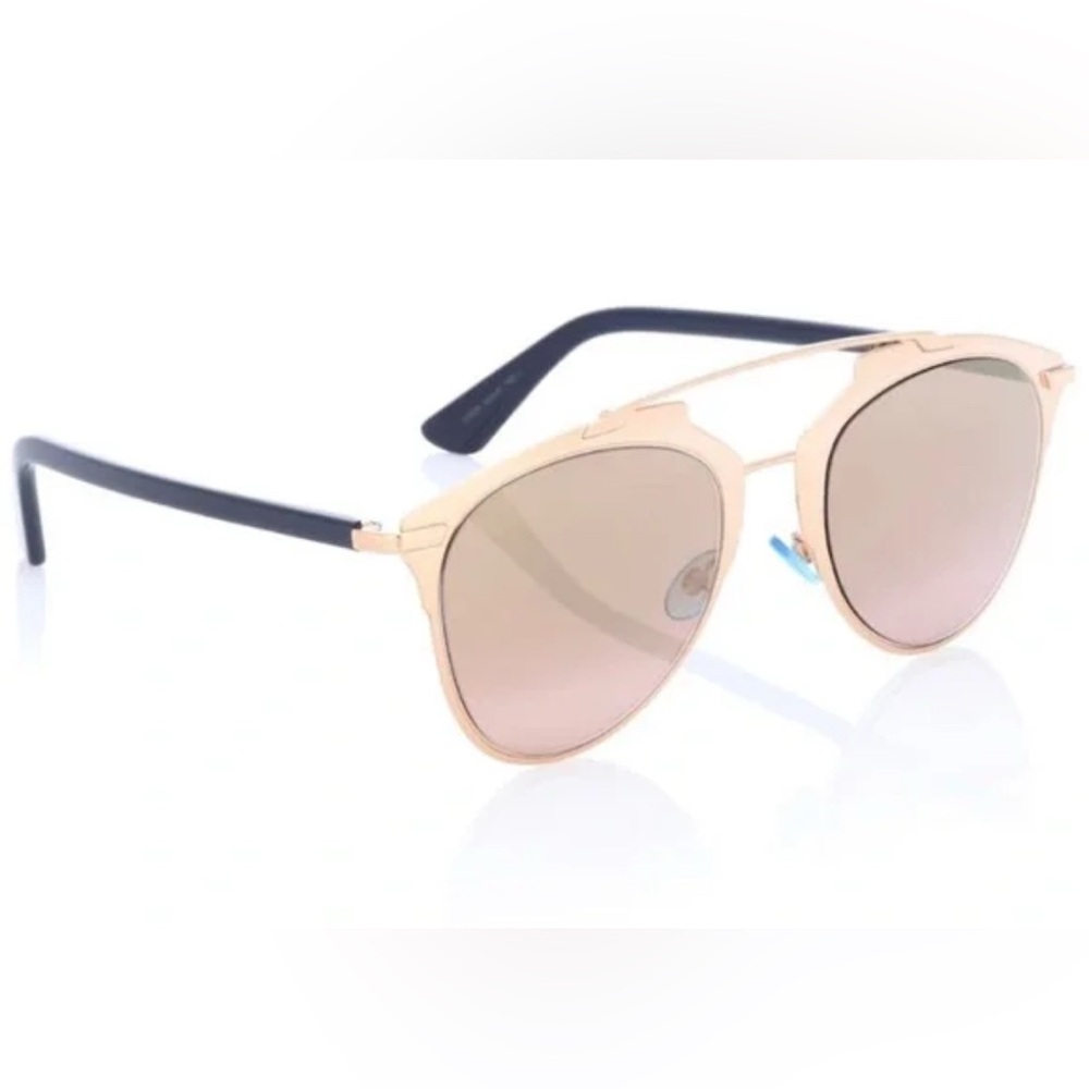 Dior Gold and Black Sunglasses